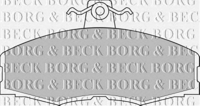 BORG & BECK bbp1080 -  Комплект тормозных колодок, дисковый тормоз